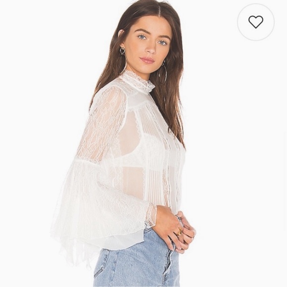 NWT Alice + Olivia & Stacey Bendet Ivy Handkerchief Sleeve
Silk Top Size 4 - Picture 4 of 10